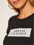 Armani Exchange Tshirt For women - ארמני אקסצ'יינג בטישרט יוקרתית לנשים שחור